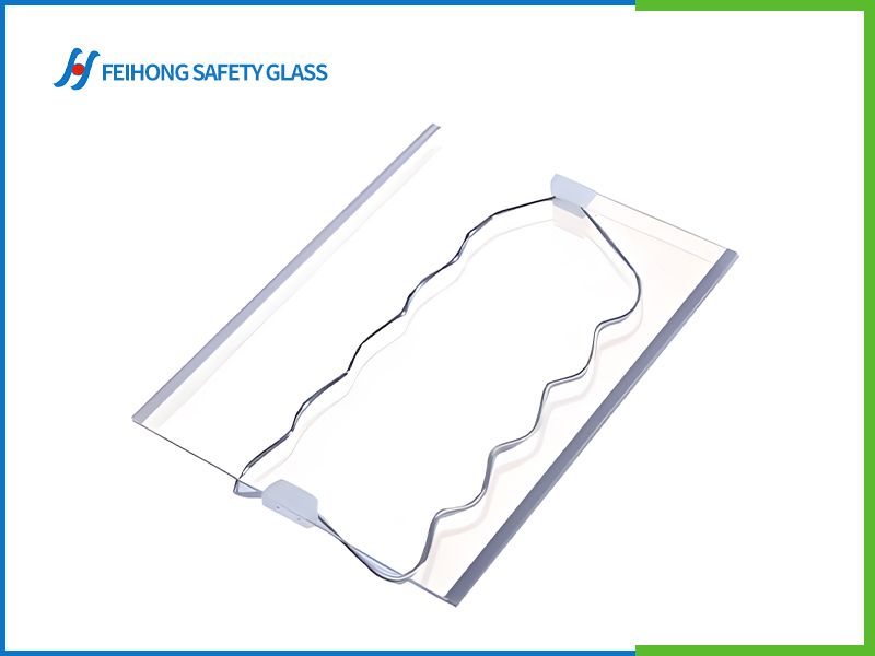 Glass Shelf with Foldable Steel Wine Rack