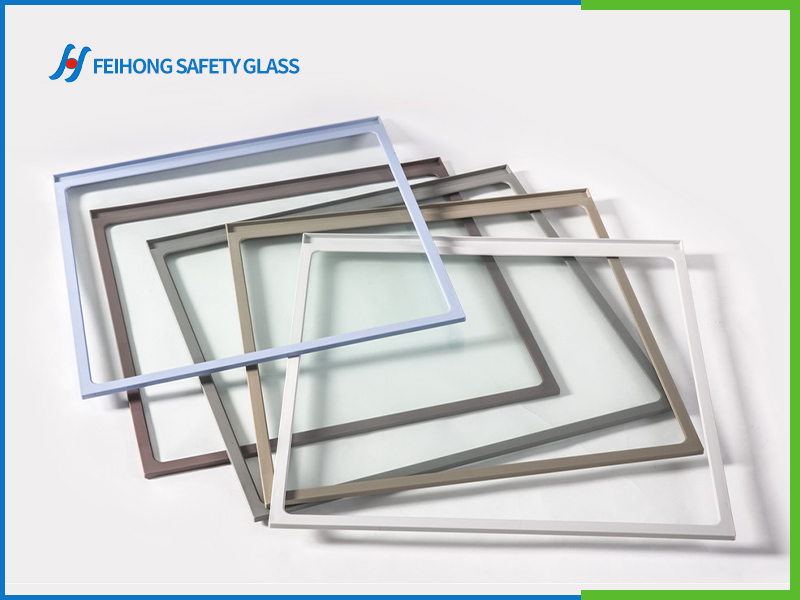 Fridge Glass Shelves With Various Colors Plastic Profile